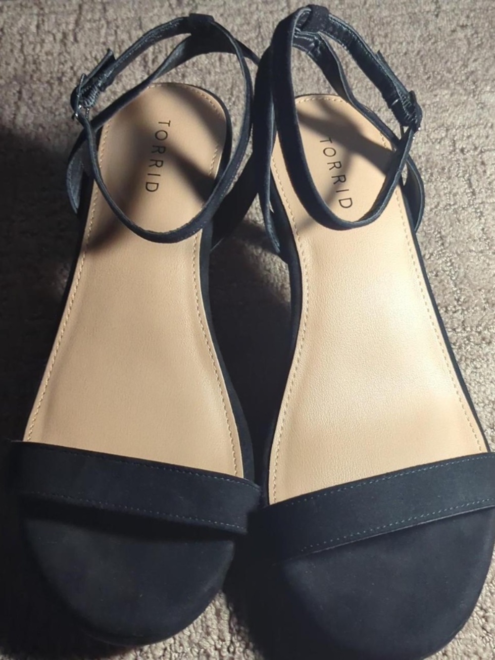 Torrid Black Suede Heels size 9ww